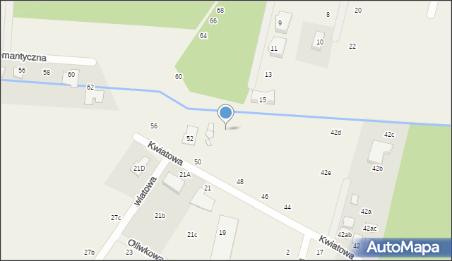 Łazy, Kwiatowa, 50a, mapa Łazy