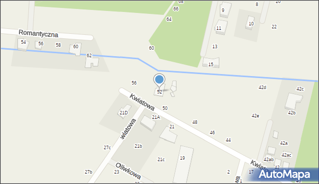 Łazy, Kwiatowa, 52, mapa Łazy