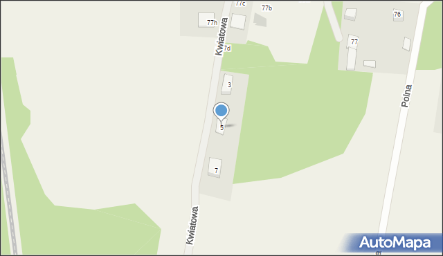 Lewickie, Kwiatowa, 5, mapa Lewickie