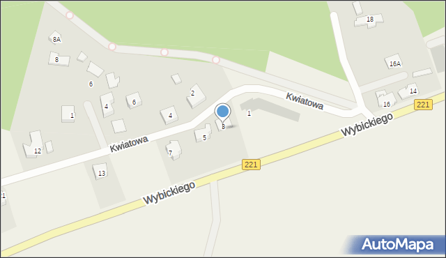 Lublewo Gdańskie, Kwiatowa, 3, mapa Lublewo Gdańskie