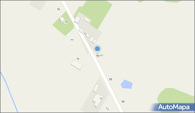 Łubno, Kwiatowa, 70, mapa Łubno