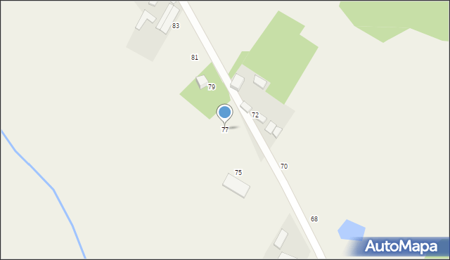 Łubno, Kwiatowa, 77, mapa Łubno