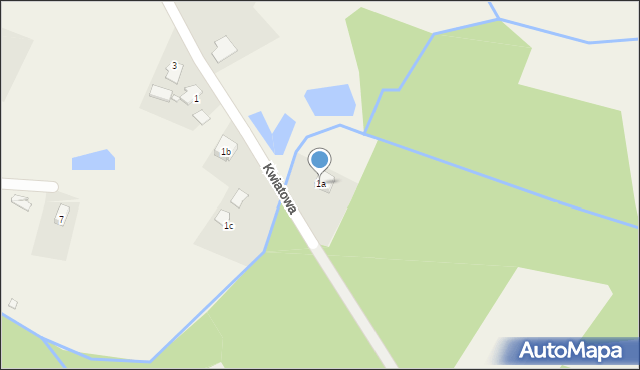 Lubsza, Kwiatowa, 1a, mapa Lubsza