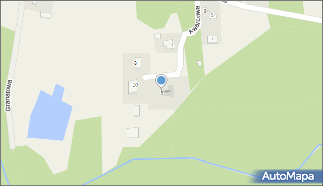 Ludwikowo, Kwarcowa, 3, mapa Ludwikowo