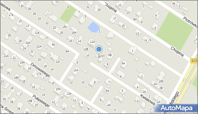 Marki, Kwiatowa, 10, mapa Marki