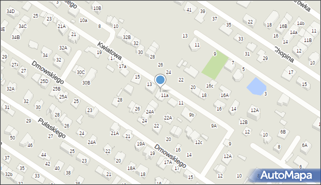 Marki, Kwiatowa, 11b, mapa Marki