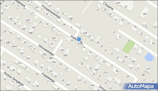 Marki, Kwiatowa, 17b, mapa Marki