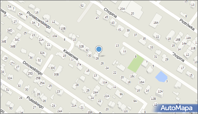 Marki, Kwiatowa, 28A, mapa Marki