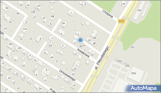 Marki, Kwiatowa, 2d, mapa Marki