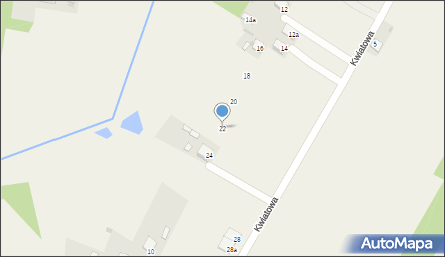 Michałów, Kwiatowa, 22, mapa Michałów