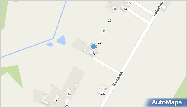Michałów, Kwiatowa, 24, mapa Michałów