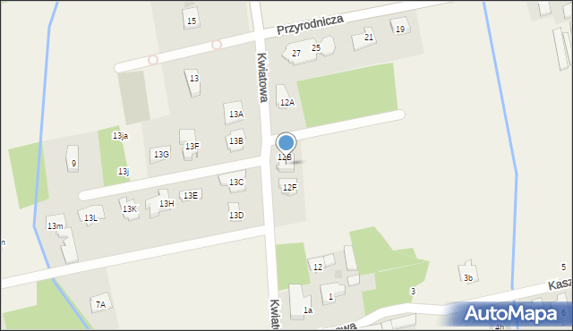 Michałów-Grabina, Kwiatowa, 12E, mapa Michałów-Grabina
