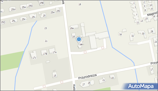 Michałów-Grabina, Kwiatowa, 14A, mapa Michałów-Grabina