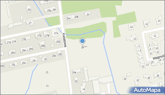 Michałów-Grabina, Kwiatowa, 18, mapa Michałów-Grabina