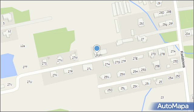 Michałów-Grabina, Kwiatowa, 27J, mapa Michałów-Grabina