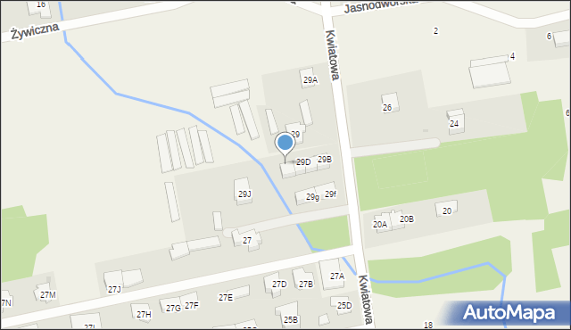 Michałów-Grabina, Kwiatowa, 29E, mapa Michałów-Grabina