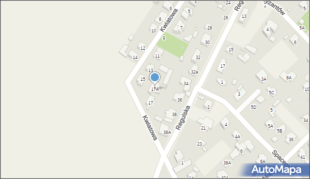 Michałowice, Kwiatowa, 17A, mapa Michałowice