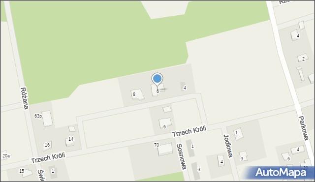 Międzybłocie, Kwiatowa, 6, mapa Międzybłocie