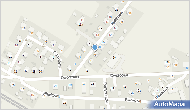 Mikołajki Pomorskie, Kwiatowa, 6, mapa Mikołajki Pomorskie