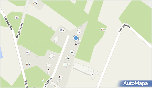 Milejowice, Kwiatowa, 12, mapa Milejowice