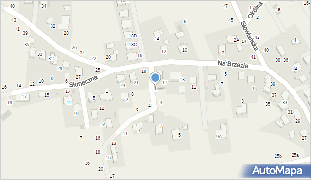 Modlniczka, Kwiecista, 1, mapa Modlniczka