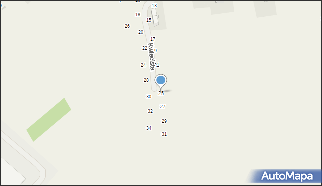 Modlniczka, Kwiecista, 25, mapa Modlniczka