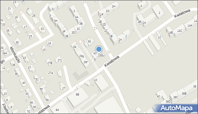 Mysłowice, Kwiatowa, 35, mapa Mysłowice