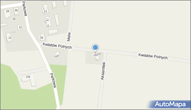 Nowe Bielice, Kwiatów Polnych, 4, mapa Nowe Bielice