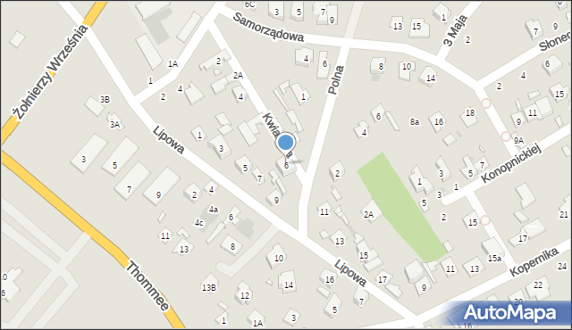 Nowy Dwór Mazowiecki, Kwiatowa, 6, mapa Nowy Dwór Mazowiecki