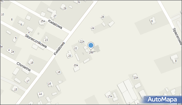 Nowy Krępiec, Kwiatowa, 24b, mapa Nowy Krępiec