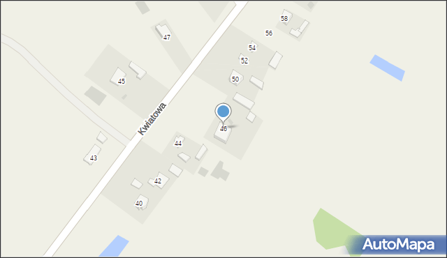 Nowy Krępiec, Kwiatowa, 46, mapa Nowy Krępiec