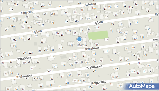 Otwock, Kwiatowa, 22A, mapa Otwock