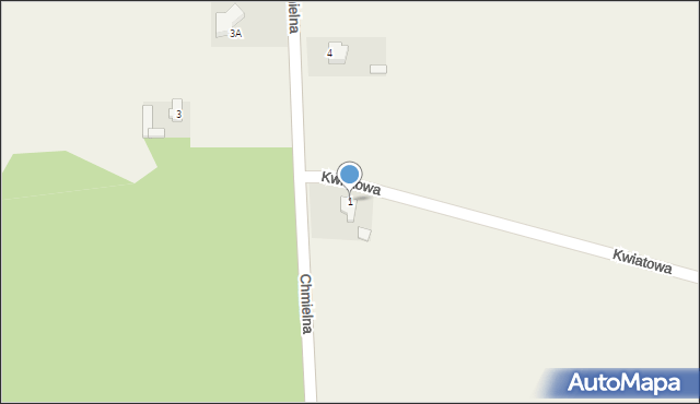 Parzymiechy, Kwiatowa, 1, mapa Parzymiechy