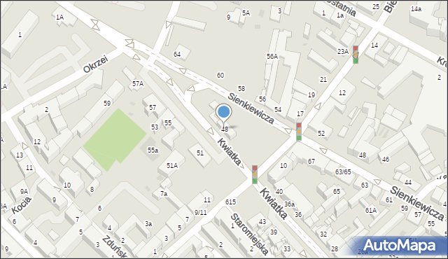 Płock, Kwiatka Józefa, 48, mapa Płock