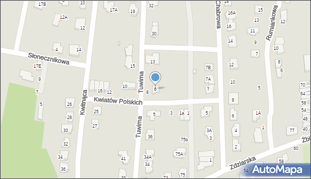 Pruszków, Kwiatów Polskich, 6, mapa Pruszków