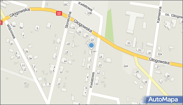 Przemków, Kwiatowa, 1, mapa Przemków