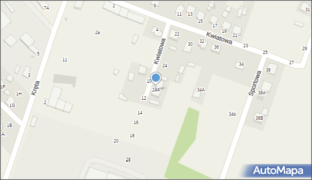 Pysznica, Kwiatowa, 24A, mapa Pysznica