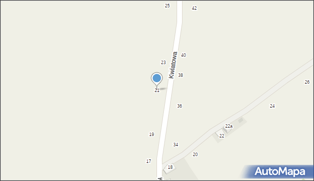 Radziszów, Kwiatowa, 21, mapa Radziszów