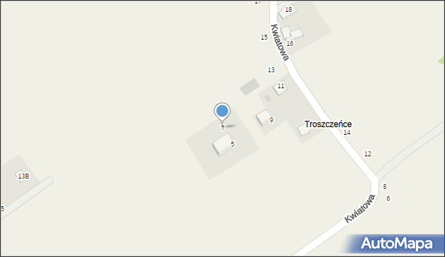 Radziszów, Kwiatowa, 7, mapa Radziszów