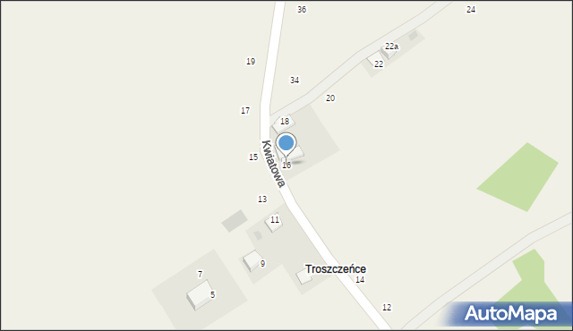 Radziszów, Kwiatowa, 16, mapa Radziszów