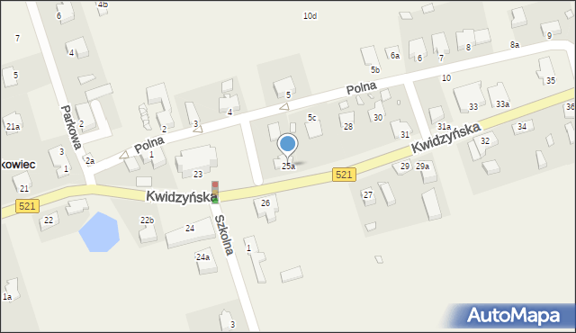 Rakowiec, Kwidzyńska, 25a, mapa Rakowiec