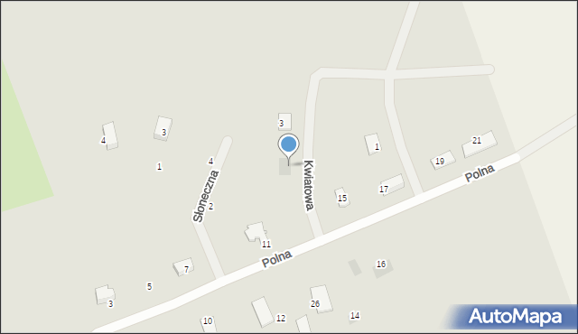 Reszel, Kwiatowa, 1, mapa Reszel