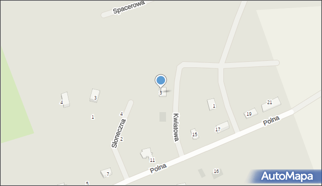 Reszel, Kwiatowa, 3, mapa Reszel