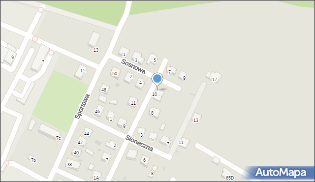 Rozprza, Kwiatowa, 10a, mapa Rozprza