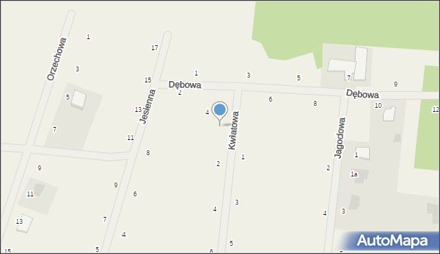 Rurzyca, Kwiatowa, 2a, mapa Rurzyca