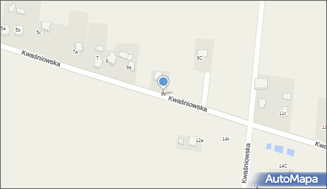 Ryczówek, Kwaśniowska, 9b, mapa Ryczówek