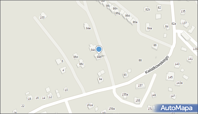 Rzeszów, Kwiatkowskiego Eugeniusza, 94b, mapa Rzeszów