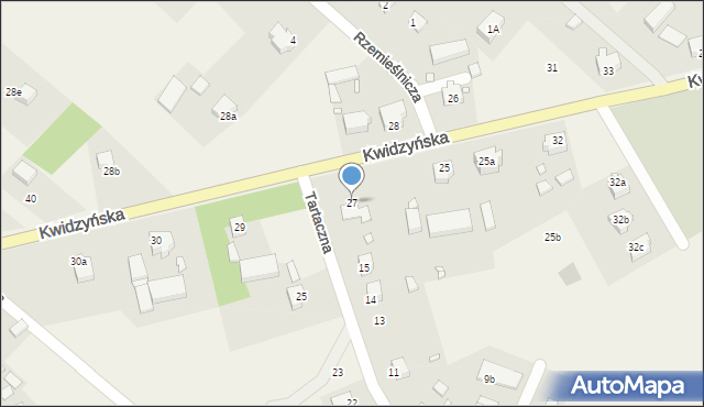 Sadlinki, Kwidzyńska, 27, mapa Sadlinki