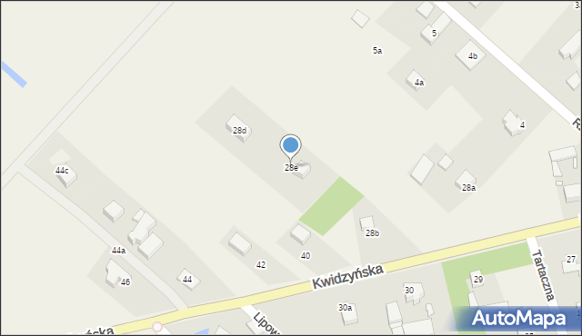 Sadlinki, Kwidzyńska, 28e, mapa Sadlinki