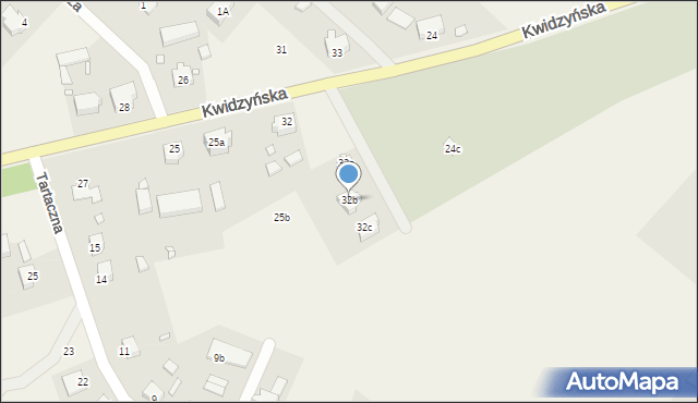 Sadlinki, Kwidzyńska, 32b, mapa Sadlinki